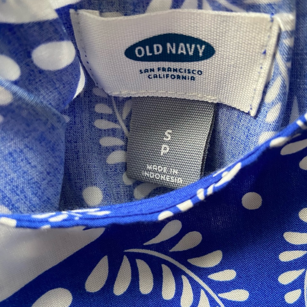 🌼🌼 4/$20 Old Navy Blue/White Midi Dress🌼🌼 - Picture 3 of 4